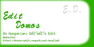 edit domos business card